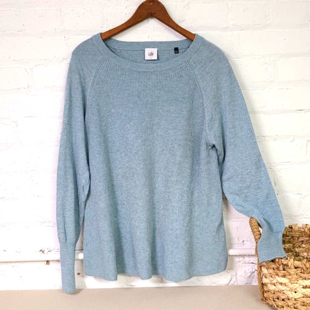 CABI Blue Sweater Size Large
